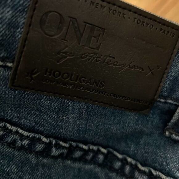NWT ONE X ONE TEASPOON HOOLIGANS STRAIGHT LEG DISTRESSED JEANS SIZE 24 - Picture 6 of 6